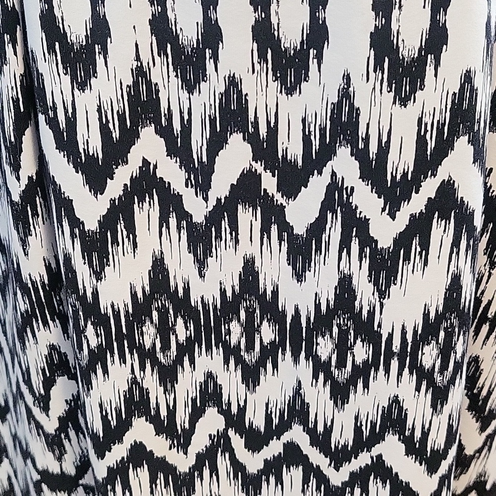 Cynthia Rowley Black and White Stretchy Full Back Zip Dress - Size M - Picture 5 of 11